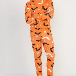 Old Navy Orange Halloween Bat Pajama Set Men’s
